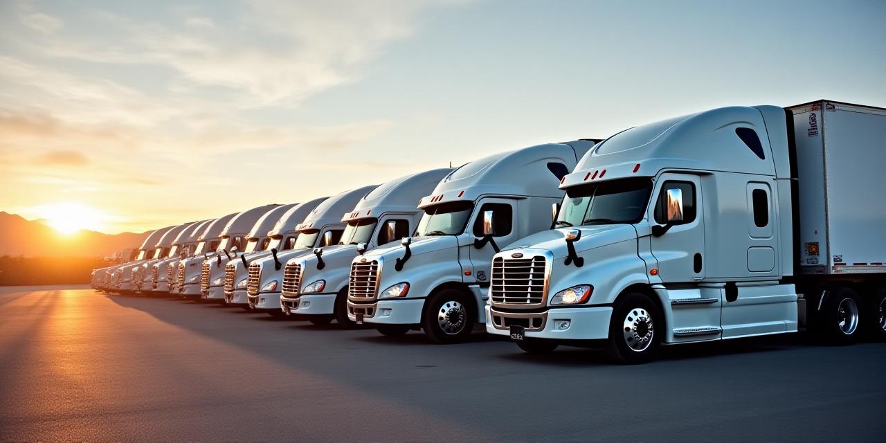 batefo supply chain inc commercial truck fleet on a Colorado highway