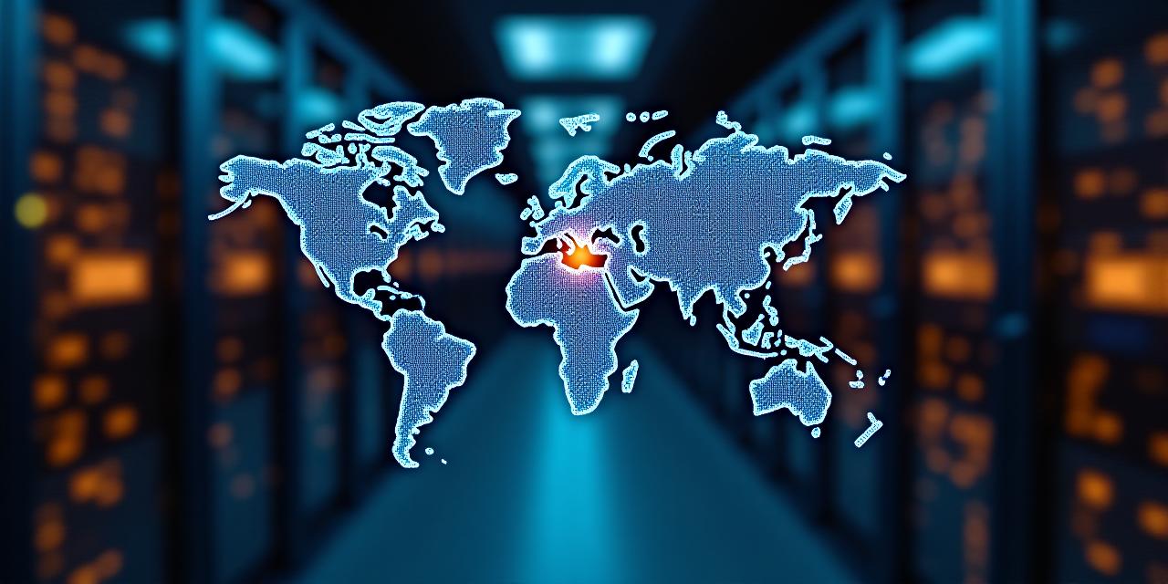 Secure digital logistics interface showing encrypted data paths